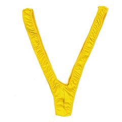 Men's Stretch Mankini V-Sling Bodysuit - Passion Pulse Adult