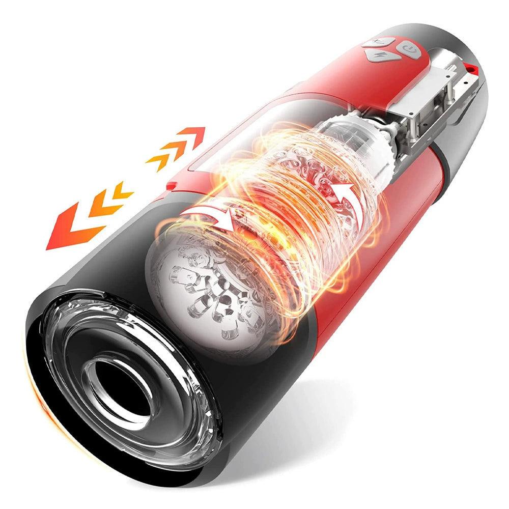 Dark Knight Automatic Thrusting & Rotating Male Masturbator – Pulse Vibrator - Passion Pulse Adult