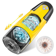 Dark Knight Automatic Thrusting & Rotating Male Masturbator – Pulse Vibrator - Passion Pulse Adult