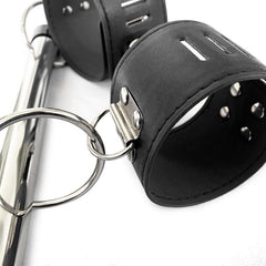 Adjustable BDSM Spreader Bar with Handcuffs and Leg Cuffs – Restraint Kit for Couples Roleplay and Fetish Play - Passion Pulse Adult