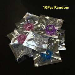 10/5Pcs Silicone Penis Ring Set – Ejaculation Delay & Enlargement for Men - Passion Pulse Adult