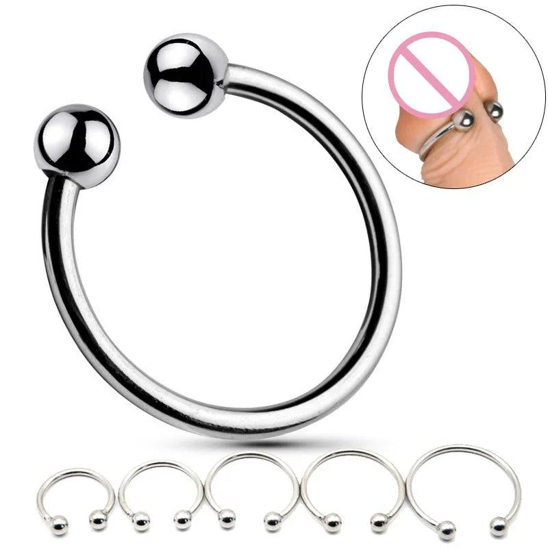 Stainless Steel Penis Ring – Glans Stimulation & Delay Ejaculation - Passion Pulse Adult