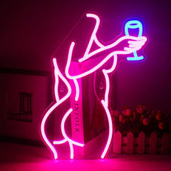 Sexy Model Neon Sign – LED Acrylic Light for Bar, Club, and Home Decor - Passion Pulse Adult