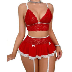 Sexy Lace Mini Skirt Lingerie Set | Fantasy - Passion Pulse Adult