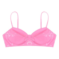 Wet Look Patent Leather Bralette | Sexy Clubwear - Passion Pulse Adult