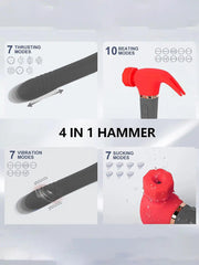 Hammer Suction Disc Vibrator – Multi-Zone Pleasure Device with Licking, Suction & Telescopic Thrusting - Passion Pulse Adult