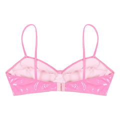 Wet Look Patent Leather Bralette | Sexy Clubwear - Passion Pulse Adult