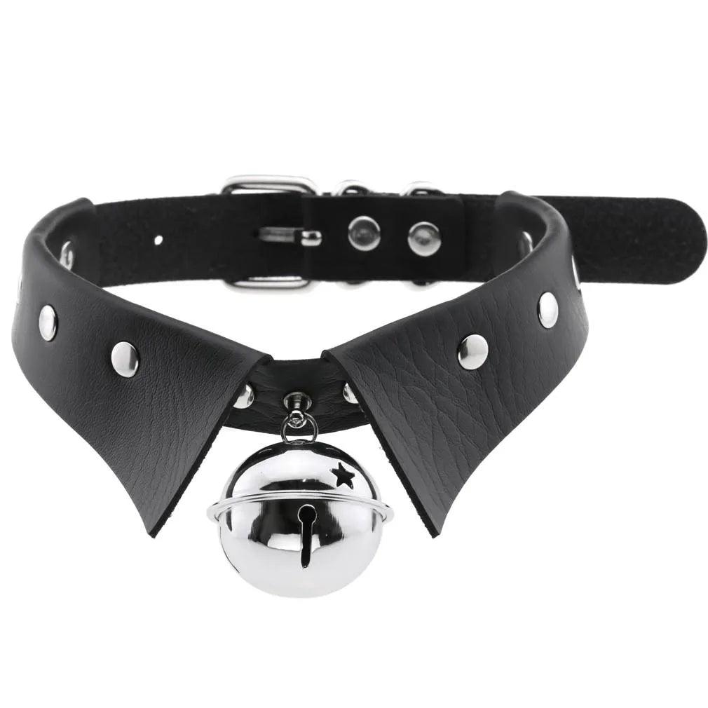 Harajuku Punk Rock Rivet Goth Choker | PU Leather Collar with Heart, Cross & Spikes | Hip Hop Bondage Jewelry for Women - Passion Pulse Adult