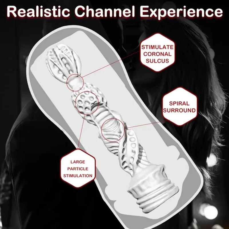 Male Masturbation Cup – Oral Sex Blowjob & Pocket Pussy with Anal Sensations - Passion Pulse Adult