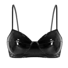 Wet Look Patent Leather Bralette | Sexy Clubwear - Passion Pulse Adult
