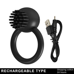 10 Vibration Silicone Vibrating Cock Ring – Remote Control & Waterproof - Passion Pulse Adult