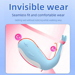 Little Whale Remote-Controlled Vibrating Egg – 10 Modes, Wearable G-Spot & Clitoral Stimulator - Passion Pulse Adult