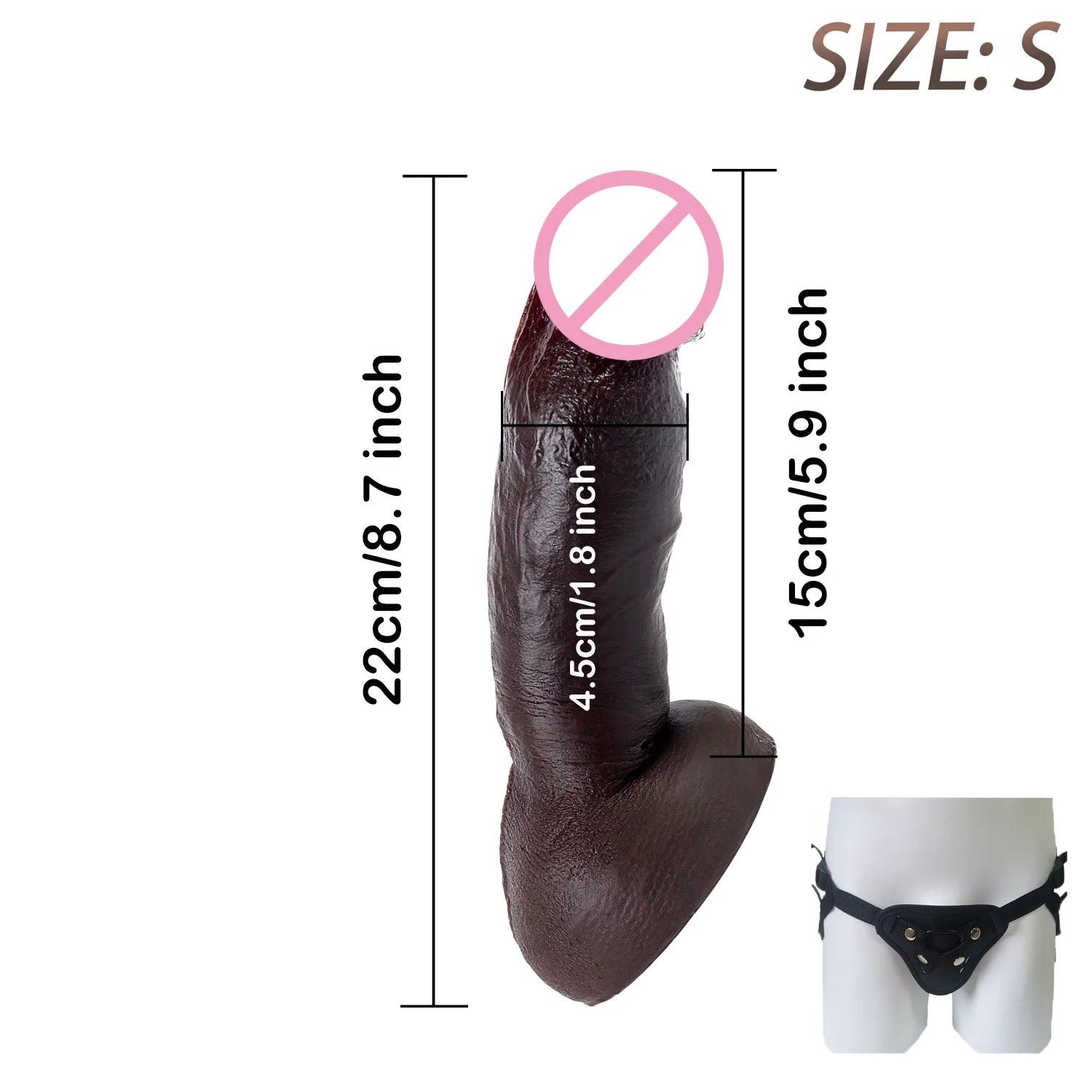 Realistic Silicone Dildo with Suction Cup - Soft & Flexible Adult Toy - Passion Pulse Adult