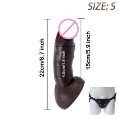 Realistic Silicone Dildo with Suction Cup - Soft & Flexible Adult Toy - Passion Pulse Adult