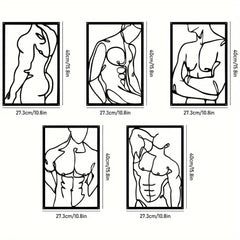 Abstract Line Metal Wall Art – Stylish Home Décor Choice - Passion Pulse Adult