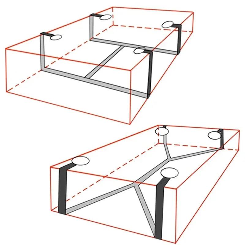 Adjustable Bed Restraint Bondage Kit with Handcuffs and Ankle Cuffs – BDSM Accessories for Couples - Passion Pulse Adult