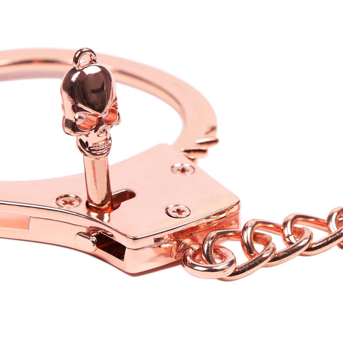 DUTRIEUX Stainless Steel Bondage Set – Handcuffs, Ankle Restraints & Neck Collar for Couples - Passion Pulse Adult