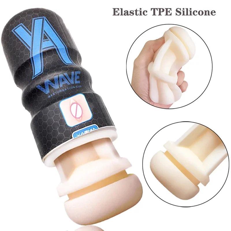 WAVE Powerful Sucking Masturbation Cup - Passion Pulse Adult