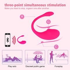 Wireless Bluetooth G-Spot Vibrator – App-Controlled Wearable Clit Egg for Panty Play - Passion Pulse Adult