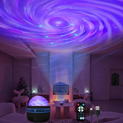 LED Galaxy Projector Night Light with Remote – USB Rechargeable Starry Sky Lamp, 7 Modes for Kids and Room Decor - Passion Pulse Adult