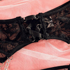 Sexy Lace 4-Piece Lingerie Set | Luxury Fit - Passion Pulse Adult