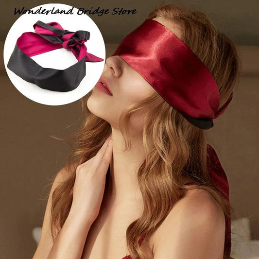 Luxury Satin Blindfold for Couples – Soft Eye Mask for Cosplay, Romantic Games, and Relaxation - Passion Pulse Adult