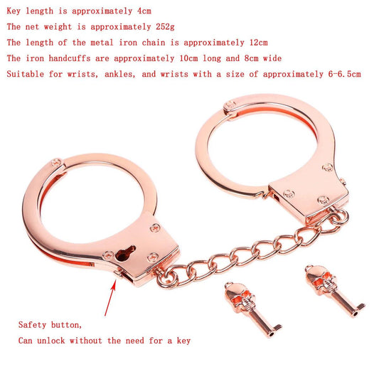 DUTRIEUX Stainless Steel Bondage Set – Handcuffs, Ankle Restraints & Neck Collar for Couples - Passion Pulse Adult
