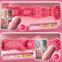 3D Artificial Vagina Men Masturbators Male Masturbation Product Pocket Pussy Realstic Vagina Toys for Men Masturbation soft gel - Passion Pulse Adult