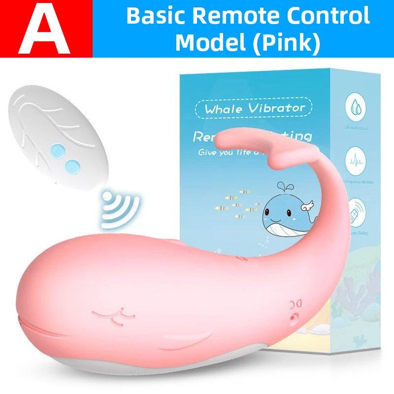 Little Whale Remote-Controlled Vibrating Egg – 10 Modes, Wearable G-Spot & Clitoral Stimulator - Passion Pulse Adult