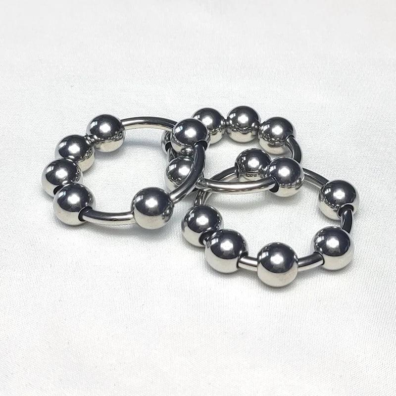 6 Sizes Stainless Steel Penis Ring – Delay & Glans Stimulation - Passion Pulse Adult