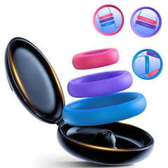 3Pcs Penis Ring Set – Delay Ejaculation & Enhance Erection - Passion Pulse Adult