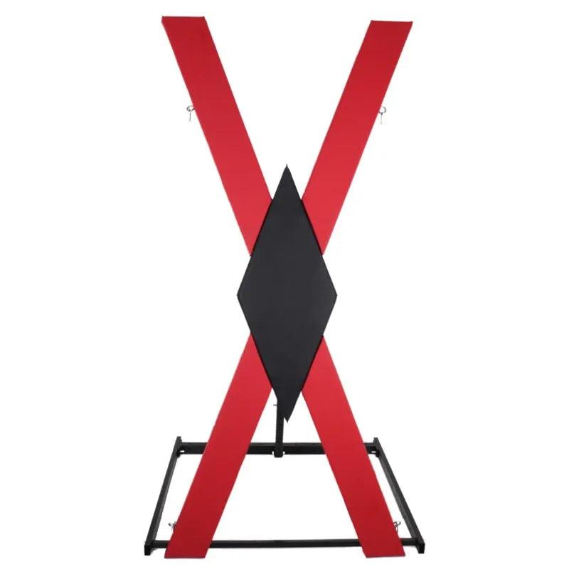 Heavy-Duty X-Shaped BDSM Bondage Frame | Adjustable Restraint Rack for Couples | Erotic Sex Furniture for Adult Games - Passion Pulse Adult