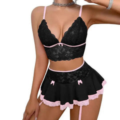 Sexy Lace Mini Skirt Lingerie Set | Fantasy - Passion Pulse Adult