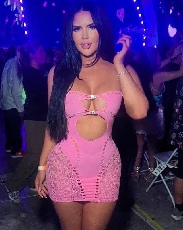 Sexy Crochet Babydoll – Backless Plus Size Lingerie Sleepwear & Costumes - Passion Pulse Adult