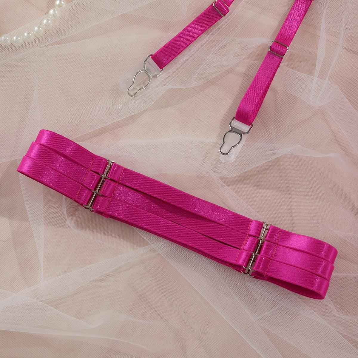 Sexy Lace 4-Piece Lingerie Set | Luxury Fit - Passion Pulse Adult