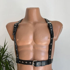 Men's Leather Harness & Full Body Pants – Sexual Bondage Chest Harness & Exotic Accessories - Passion Pulse Adult