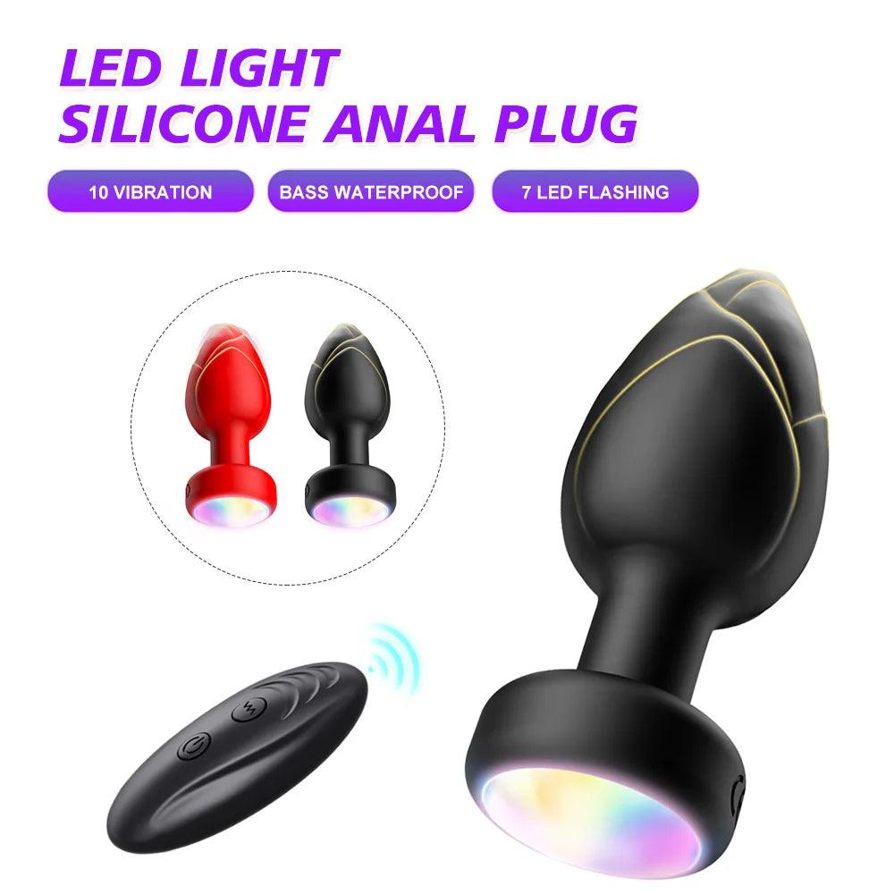 Wireless Remote-Controlled Anal Plug – 10-Speed Vibrating Prostate Massager - Passion Pulse Adult