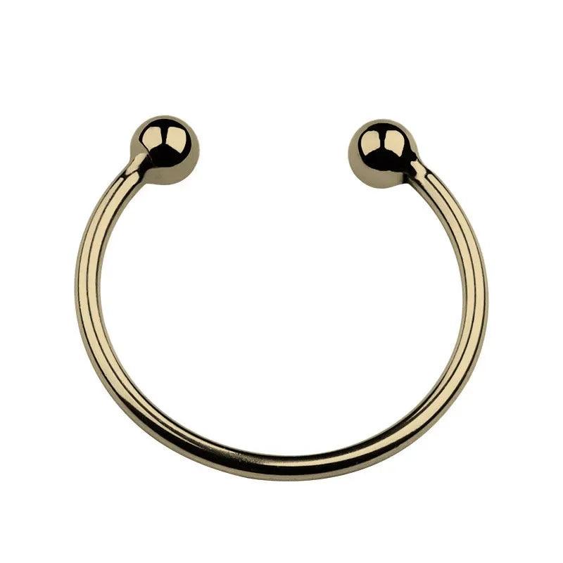 Dual Ball Gold Stainless Steel Penis Ring – Enhance Orgasm & Delay Ejaculation - Passion Pulse Adult