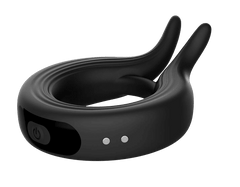 Silicone Penis Ring Vibrator – 10 Modes for Clitoral & Testicle Stimulation - Passion Pulse Adult