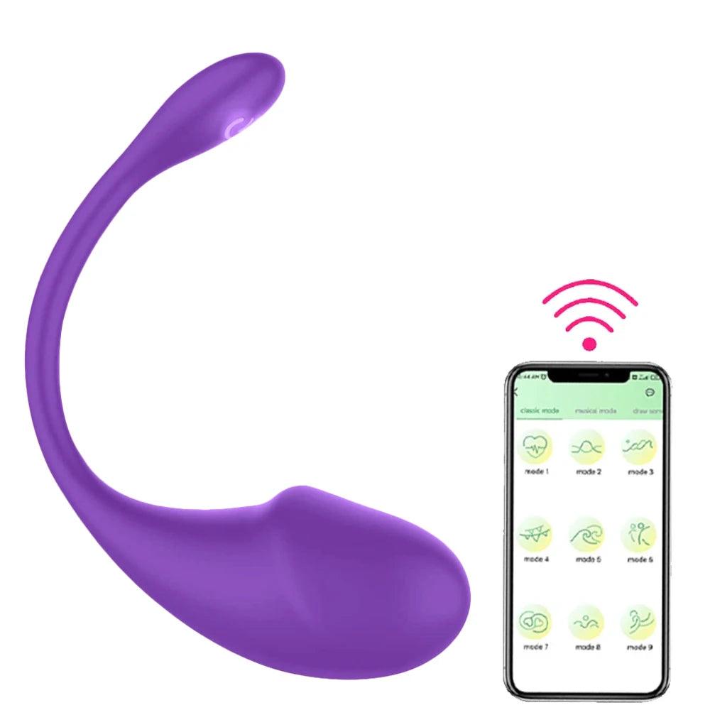 Wireless Bluetooth G-Spot Vibrator – App-Controlled Wearable Clit Egg for Panty Play - Passion Pulse Adult