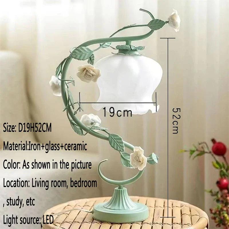 SOFEINA French Table Lamp – European Pastoral Romantic Desk Light for Living Room & Bedroom - Passion Pulse Adult