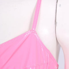 Wet Look Patent Leather Bralette | Sexy Clubwear - Passion Pulse Adult