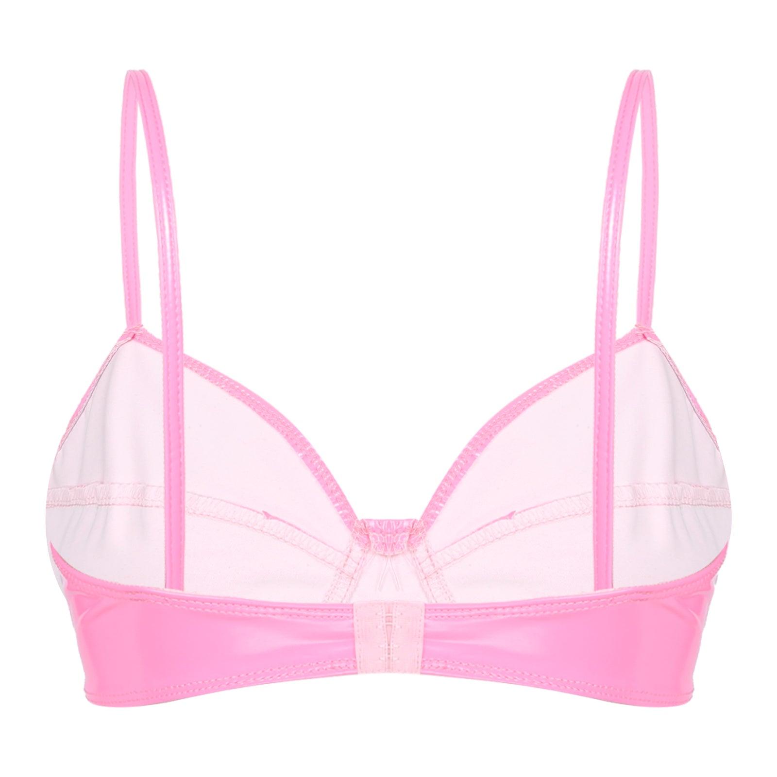 Wet Look Patent Leather Bralette | Sexy Clubwear - Passion Pulse Adult