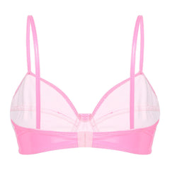 Wet Look Patent Leather Bralette | Sexy Clubwear - Passion Pulse Adult