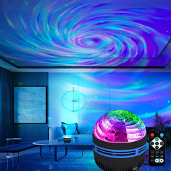 LED Galaxy Projector Night Light with Remote – USB Rechargeable Starry Sky Lamp, 7 Modes for Kids and Room Decor - Passion Pulse Adult
