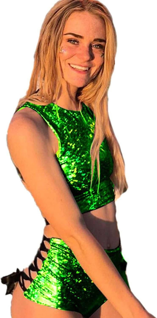 Fashionable Colorful Cosplay-Nightclub Stage Outfit - Passion Pulse Adult