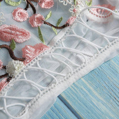 Tempting Flower Embroidered Sexy Jumpsuit - Passion Pulse Adult