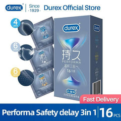 Durex Performa 3-in-1 Condoms - Passion Pulse Adult