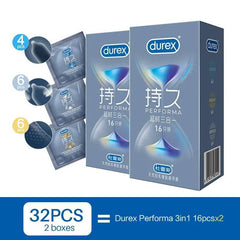 Durex Performa 3-in-1 Condoms - Passion Pulse Adult