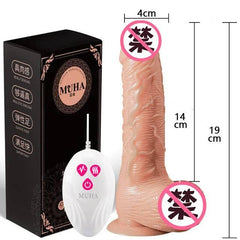 Thrusting Rotating Dildo Vibrator – Remote Control & Suction Cup - Passion Pulse Adult